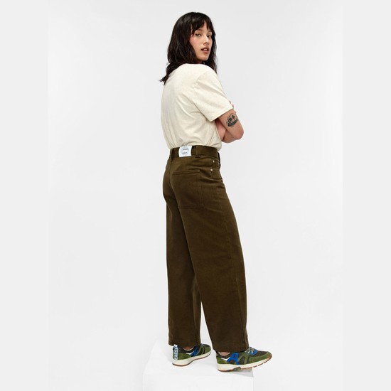 Aigle Wide-leg X Faguo Pants Women Khaki ZA-37452